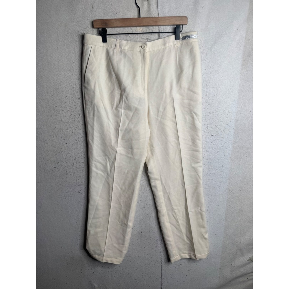 Pendleton Cream Wool Trousers Straight Leg Lined Dress Pants TH447-21028 Mens 14